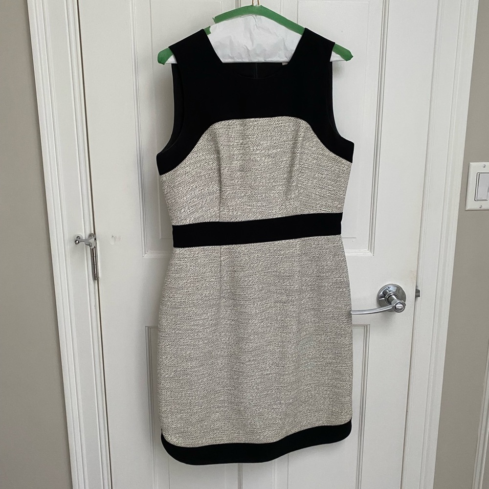 Banana Republic mixed material tweed dress